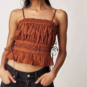 Free People Gabby Tube Top Pretty Penny Size Small Nwot
